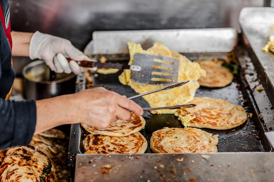 Griddle cōng yóu bǐng.