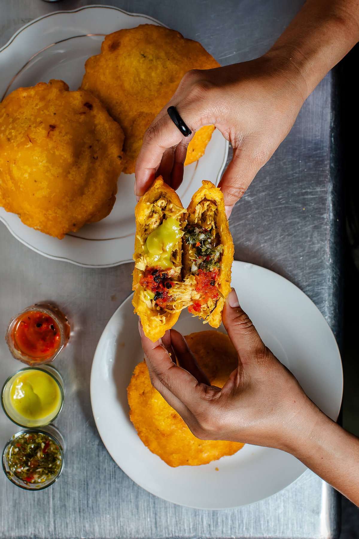 Empanadas & aji.
