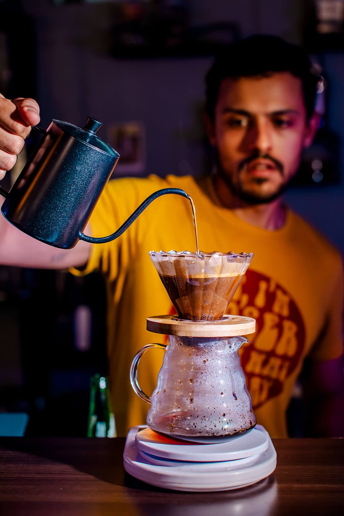Colombian drip coffee.
