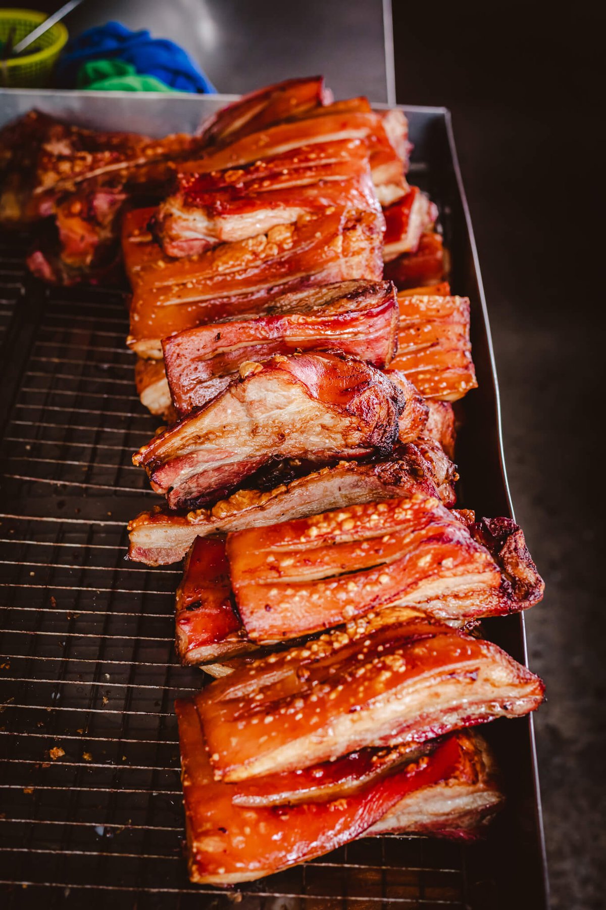 Crisp pork belly.
