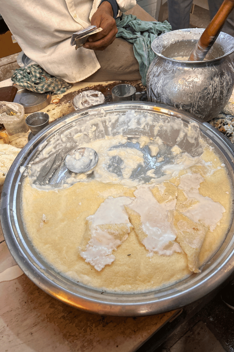 Saffron milk kesar rabdi.
