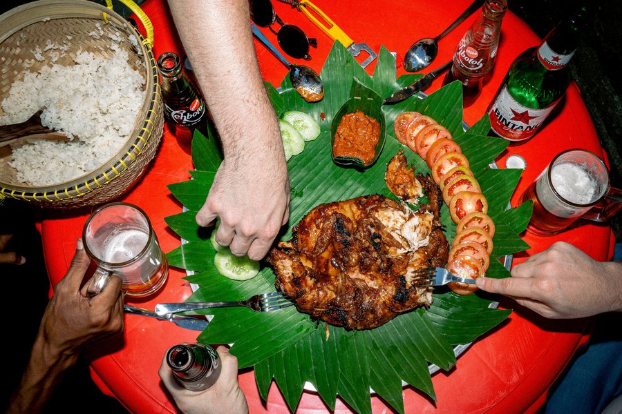 Grilled Balinese chicken.
