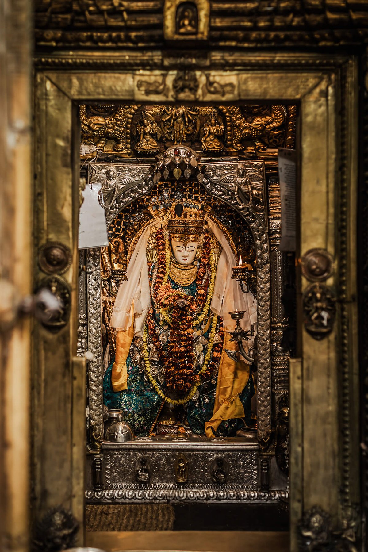 Gilded shrine.