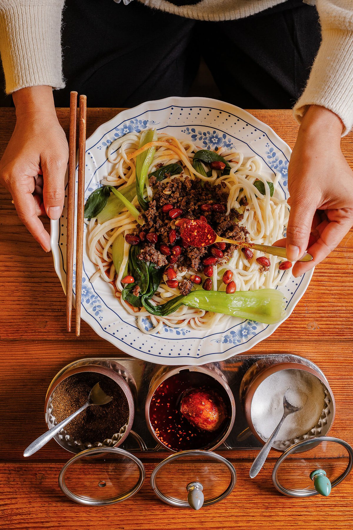Noodles, dressed.