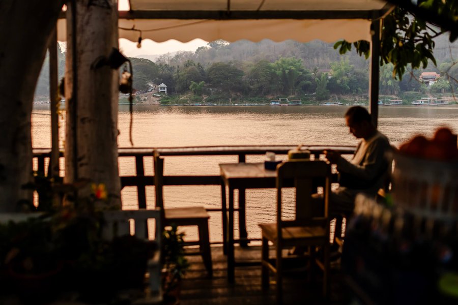 Sunset on the Mekong.