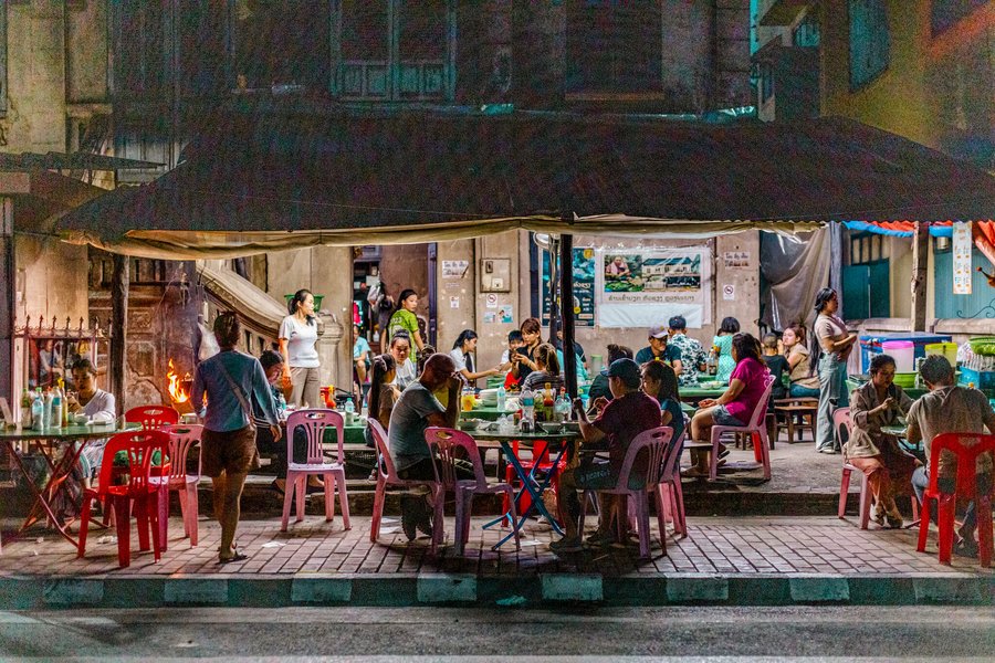 Night market.