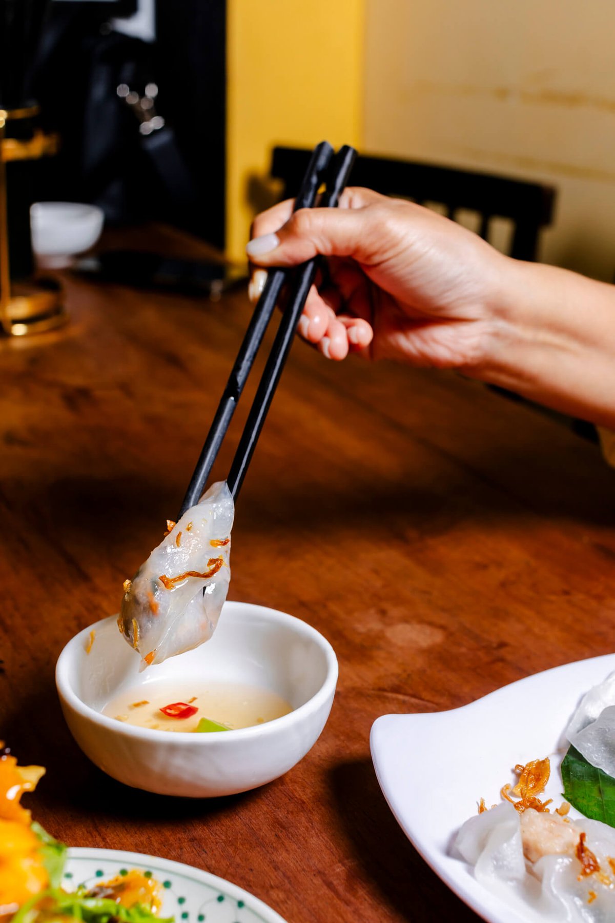White rose dumpling.