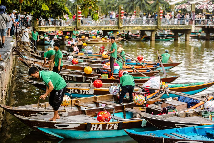 Lantern boats.