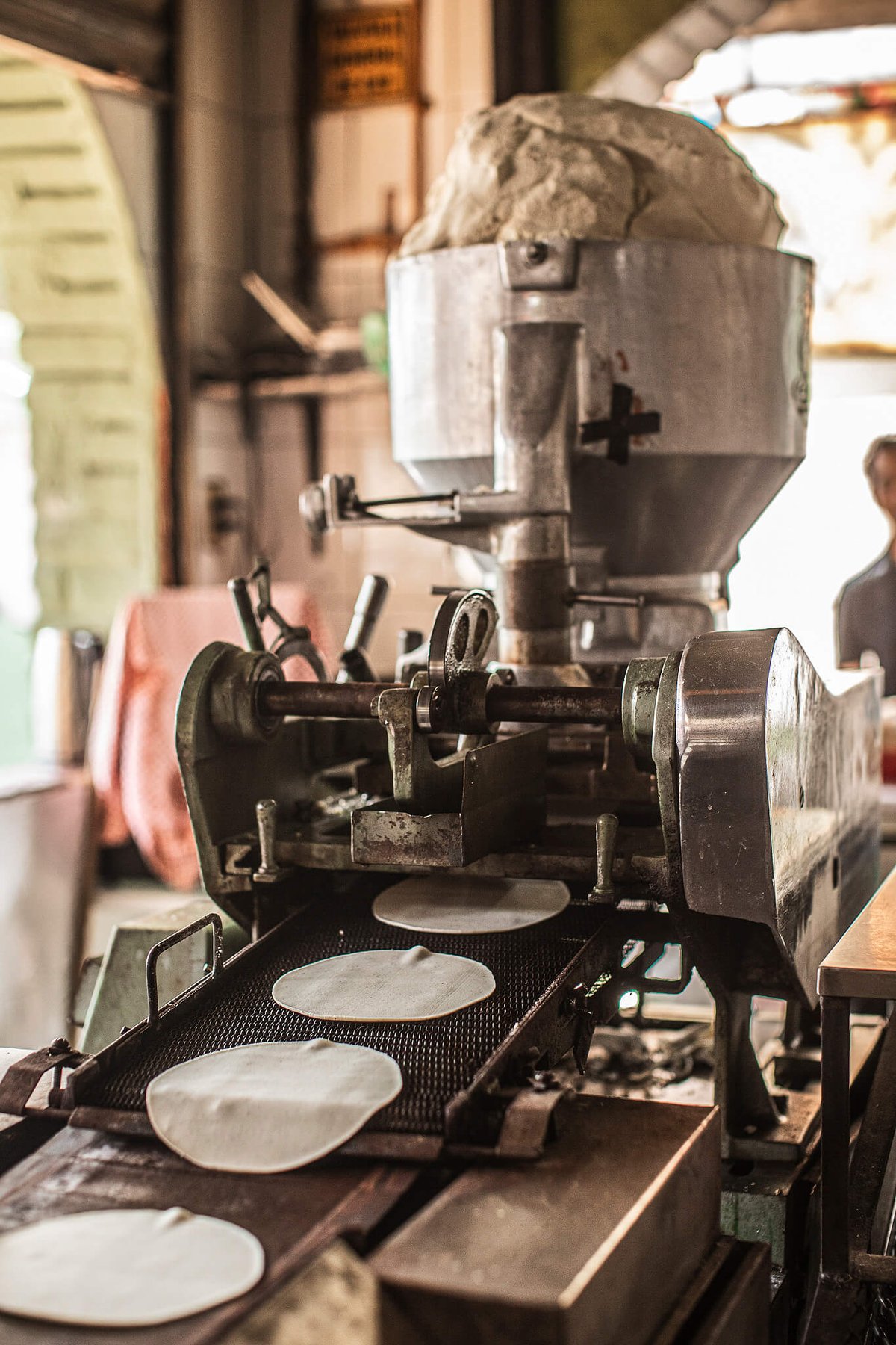 Tortilla-press machine.