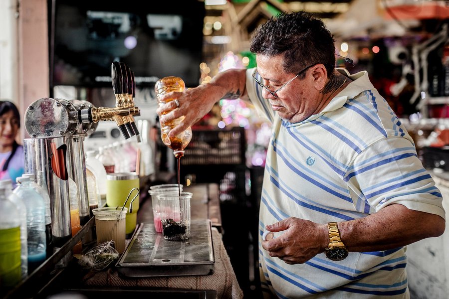 Horchata on tap.