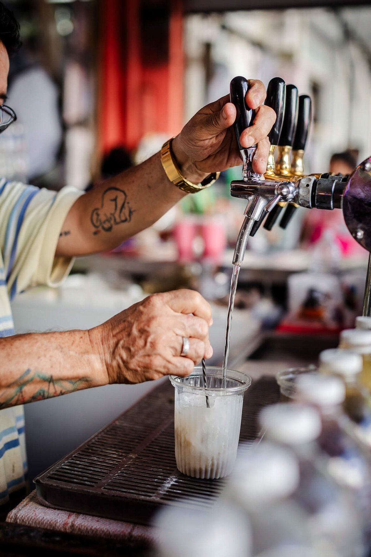 Horchata tap.