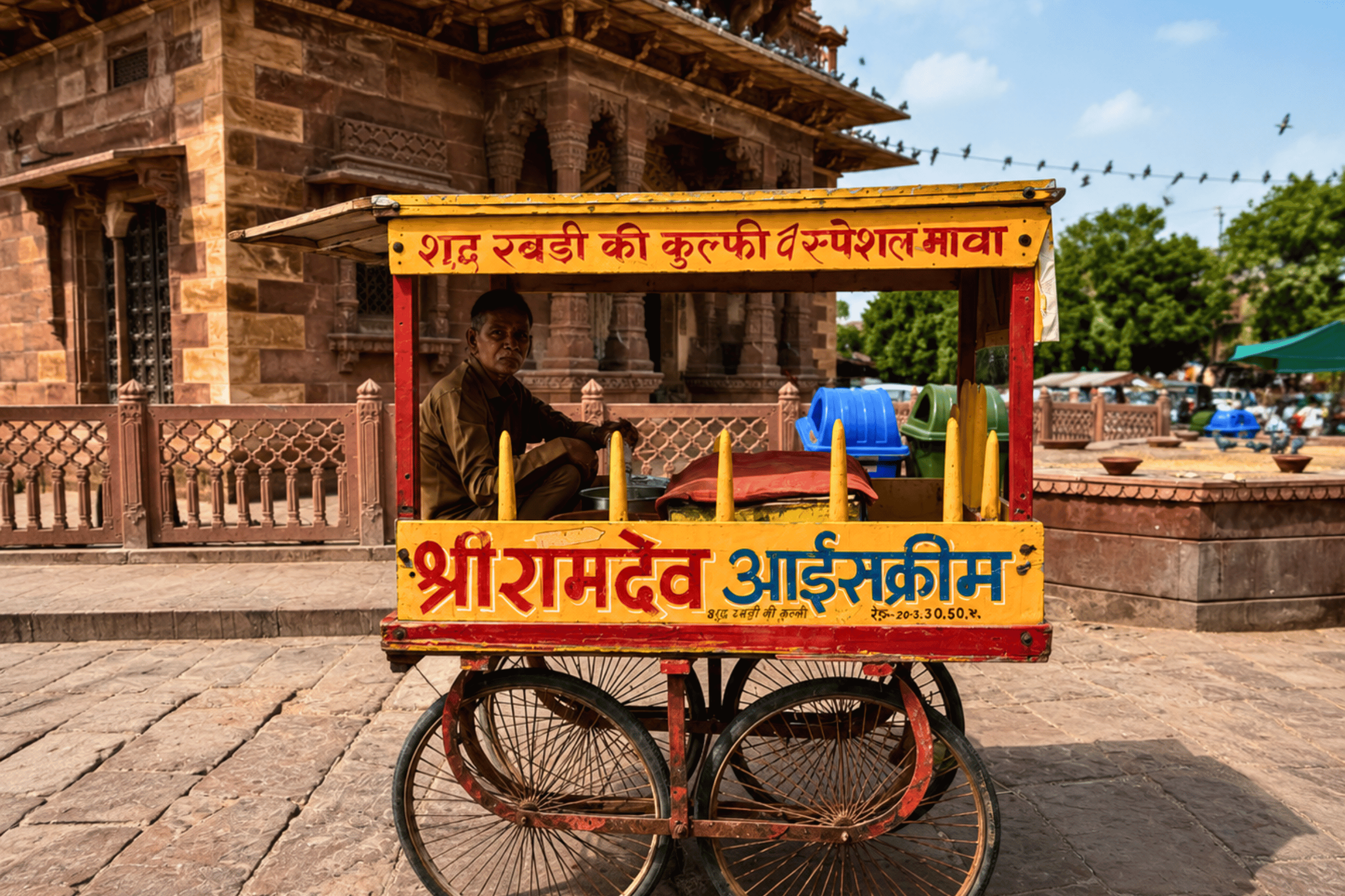 Moveable food cart.