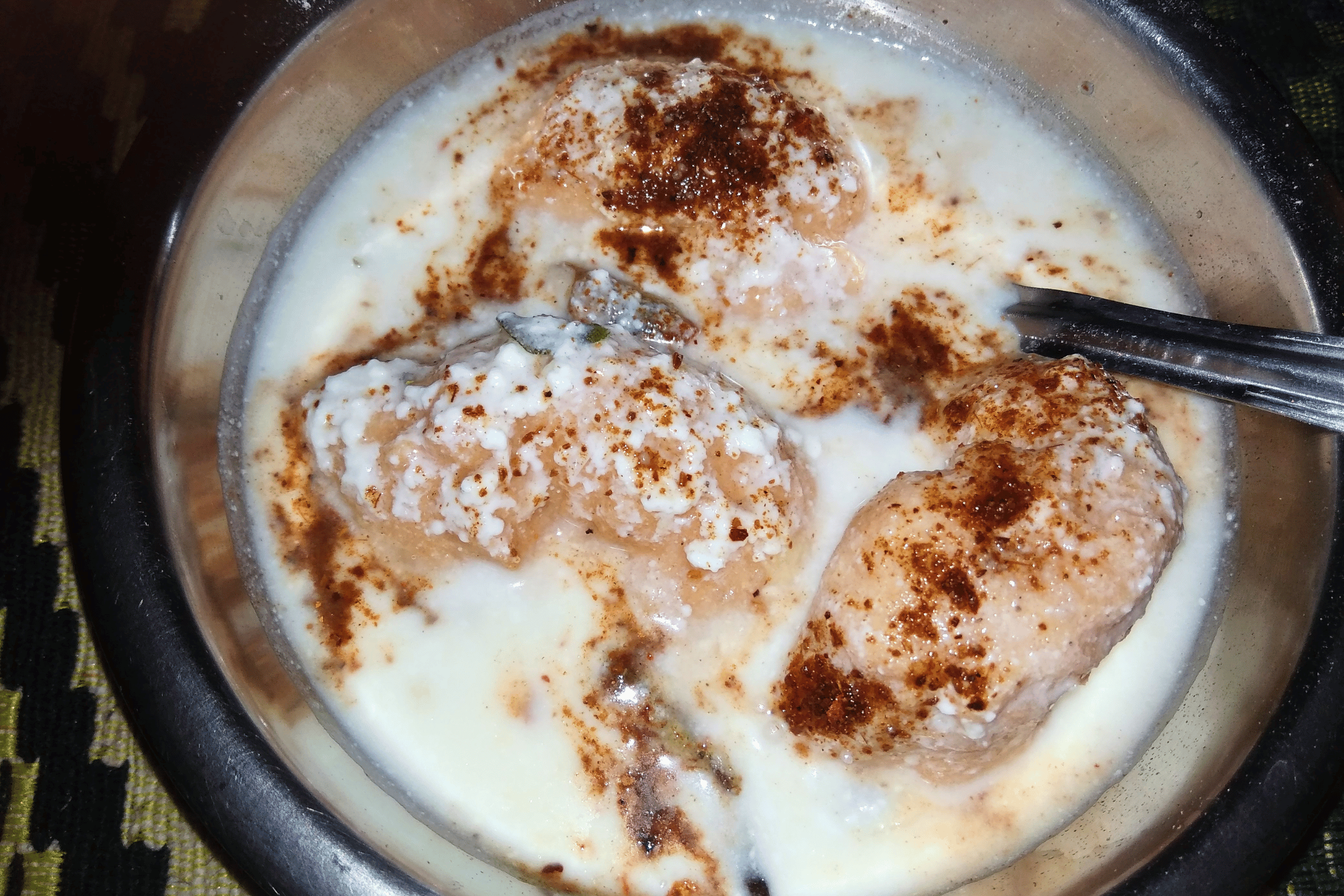 Yogurt dahi vada.