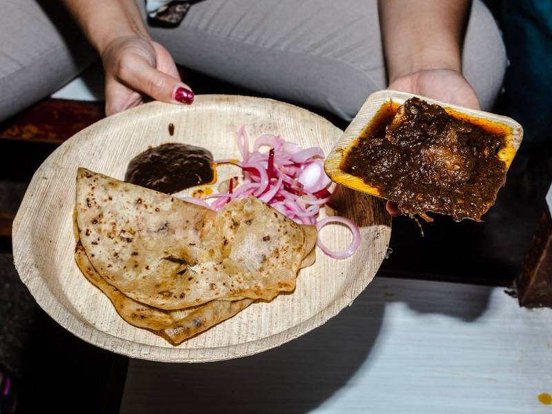 Slow-cooked mutton.