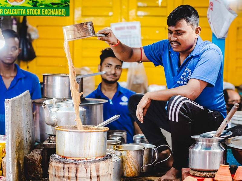 Aerating chai.