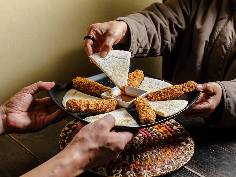 Amazonian fish fritters.
