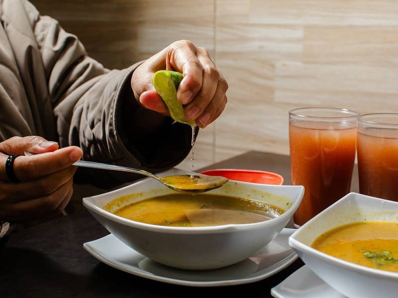 Lime on sancocho.