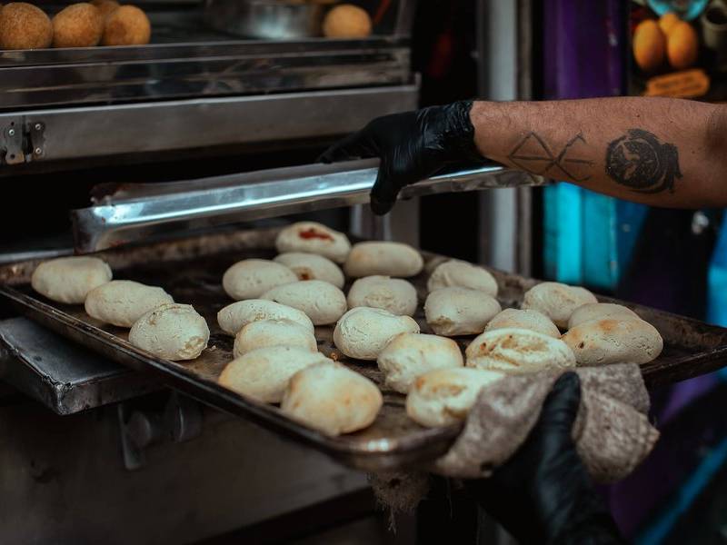 Pandequeso from oven.
