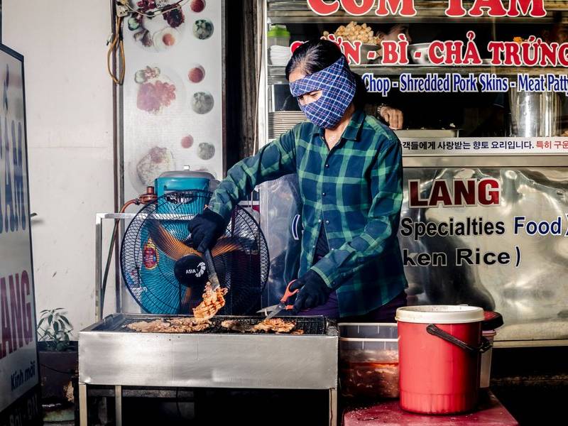Cơm tấm grill.