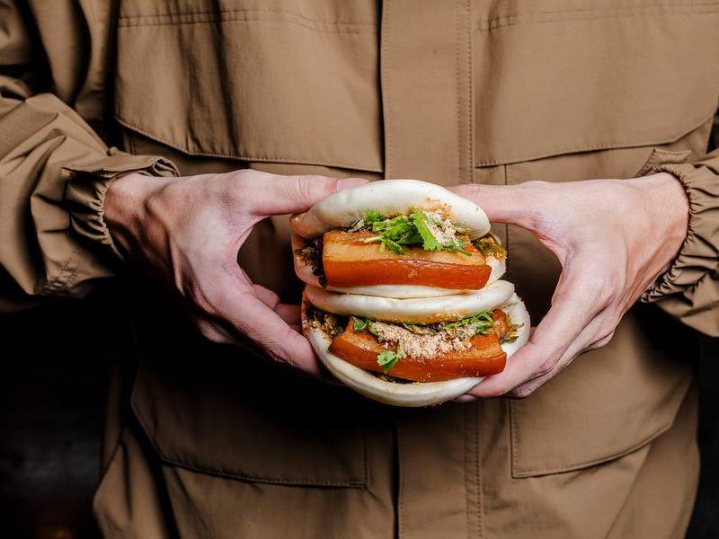 Fluffy gua bao.