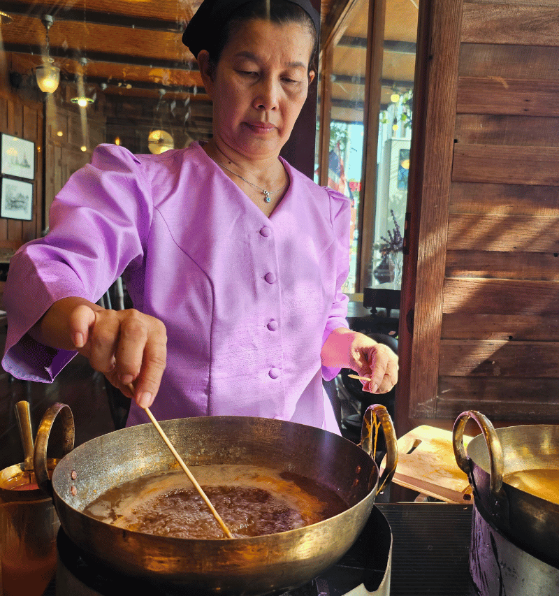 Traditional dessert maker.