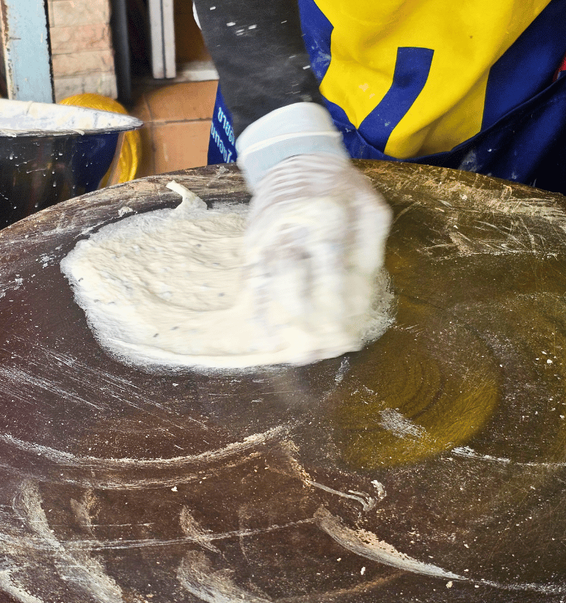 Traditional dessert maker.