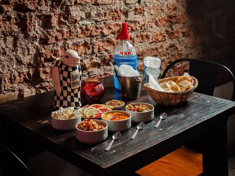 Aperitivo table.
