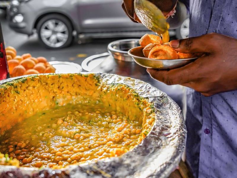 Pani puri, ragda.