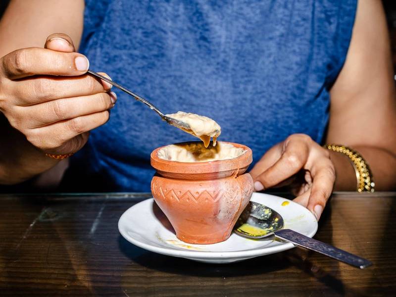 Kulhad shrikhand.