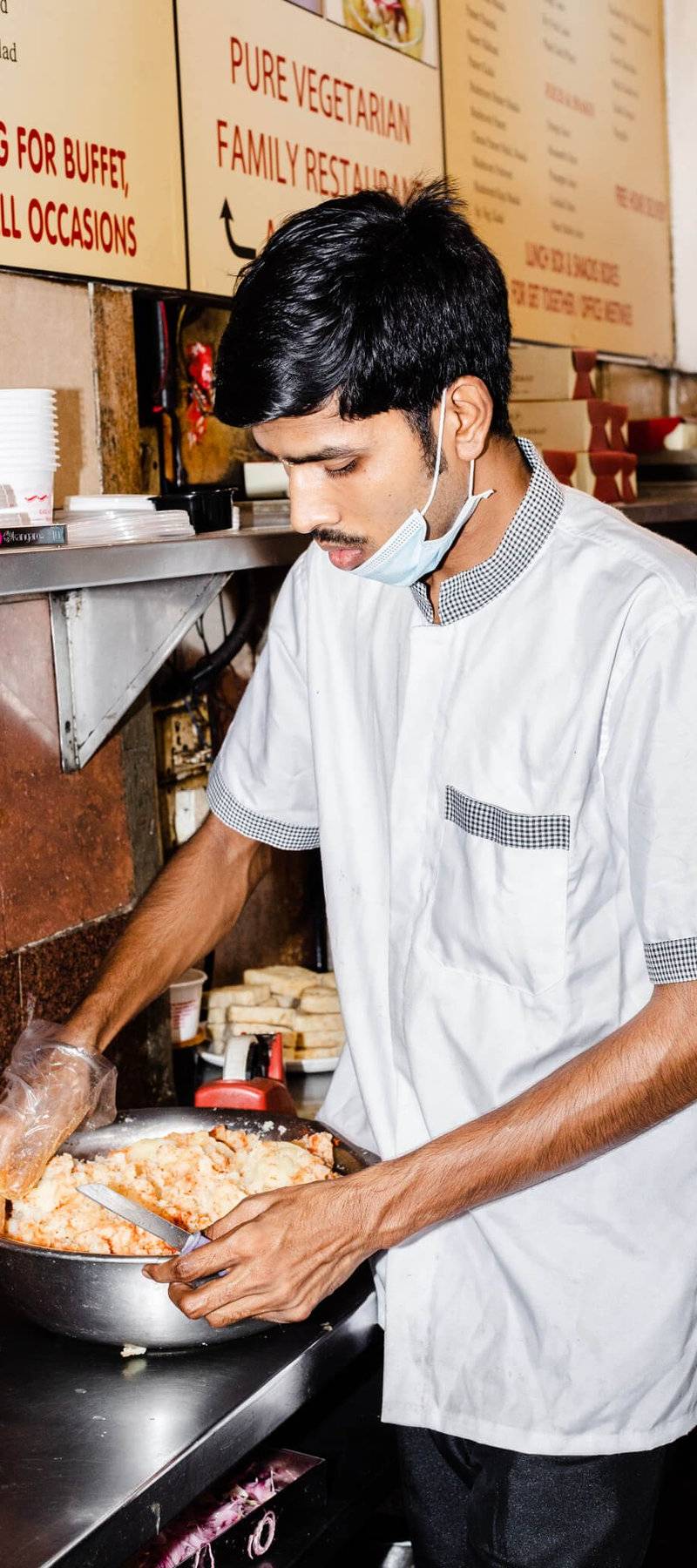 Cook at work.