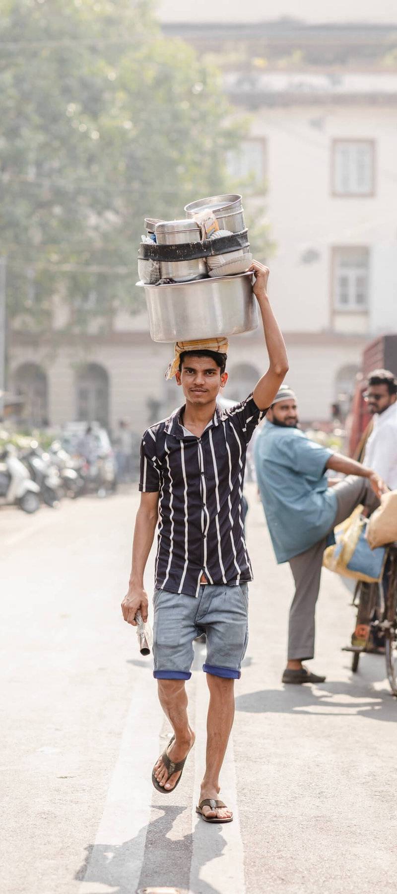 Dabbawala in training.