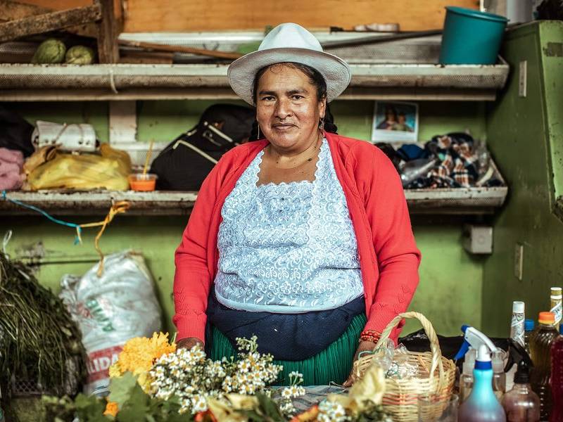 Flower vendor.