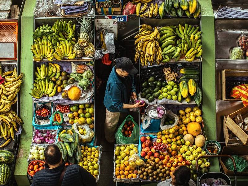 Fruit vendor.