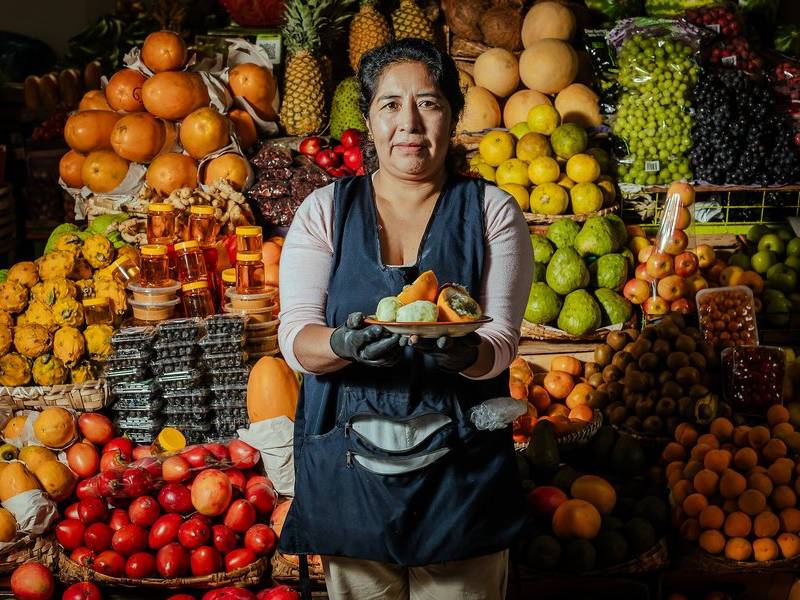 Fruit vendor.