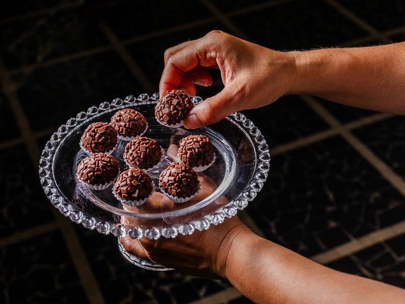 Chocolate brigadeiros.