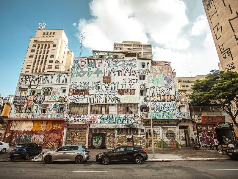 Downtown graffiti.