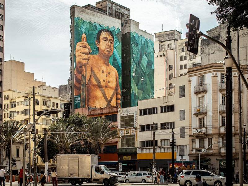 Bandeirante mural.