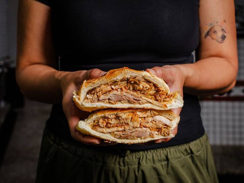 Pernil sandwich.