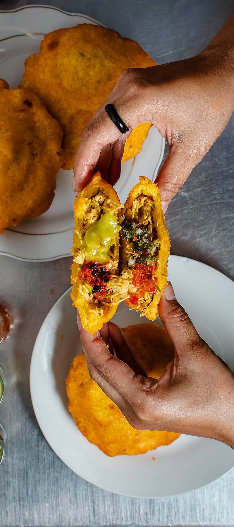 Empanadas & aji.