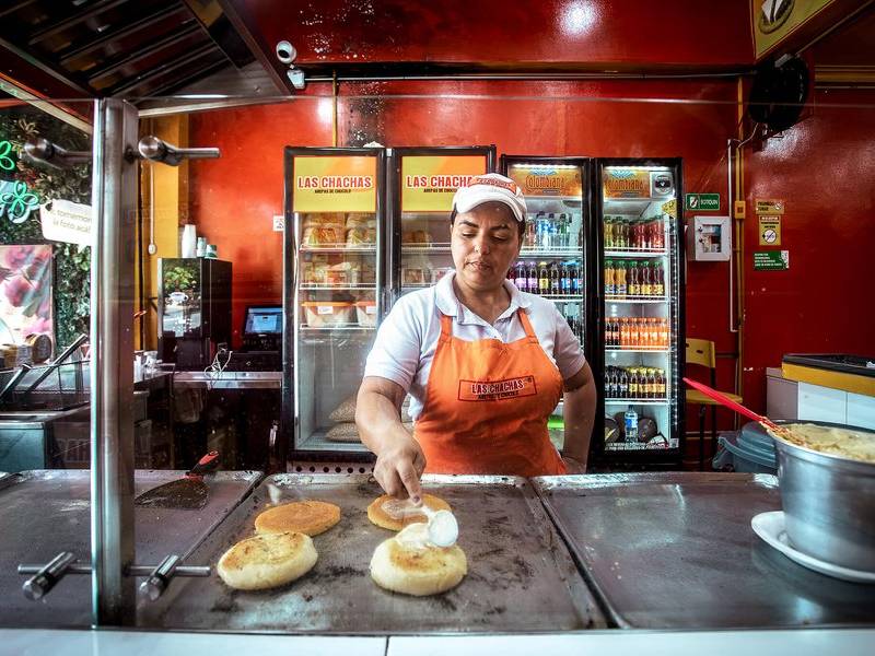 Las chachas, griddled.