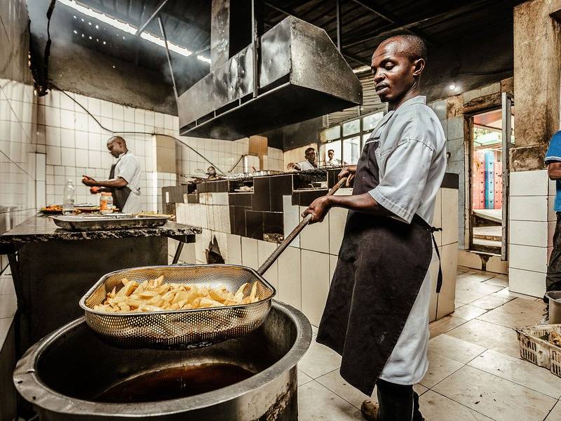 Fry cook.