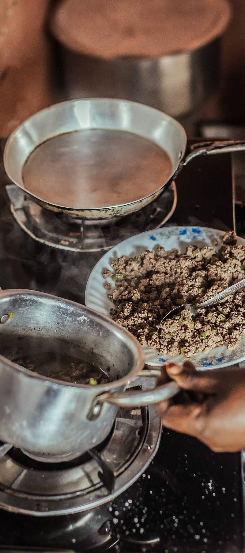 Minced-meat filling.