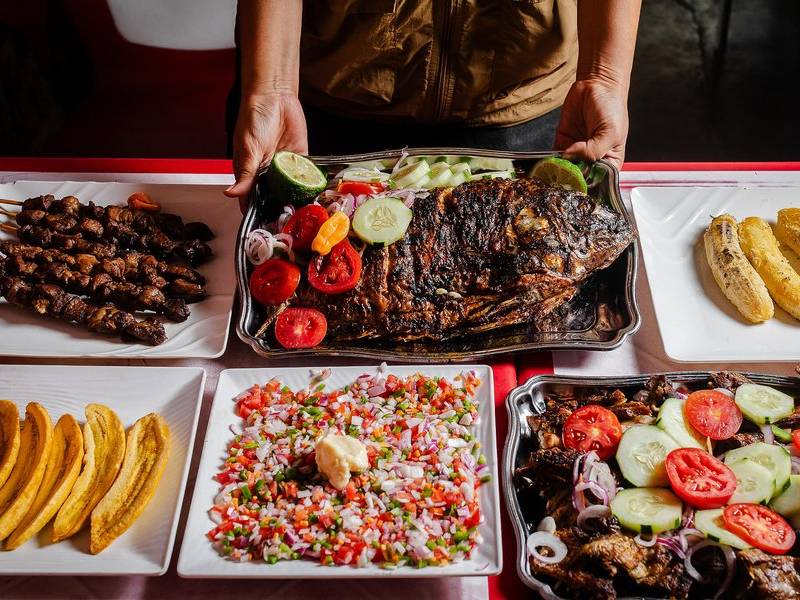 Kigali table spread.