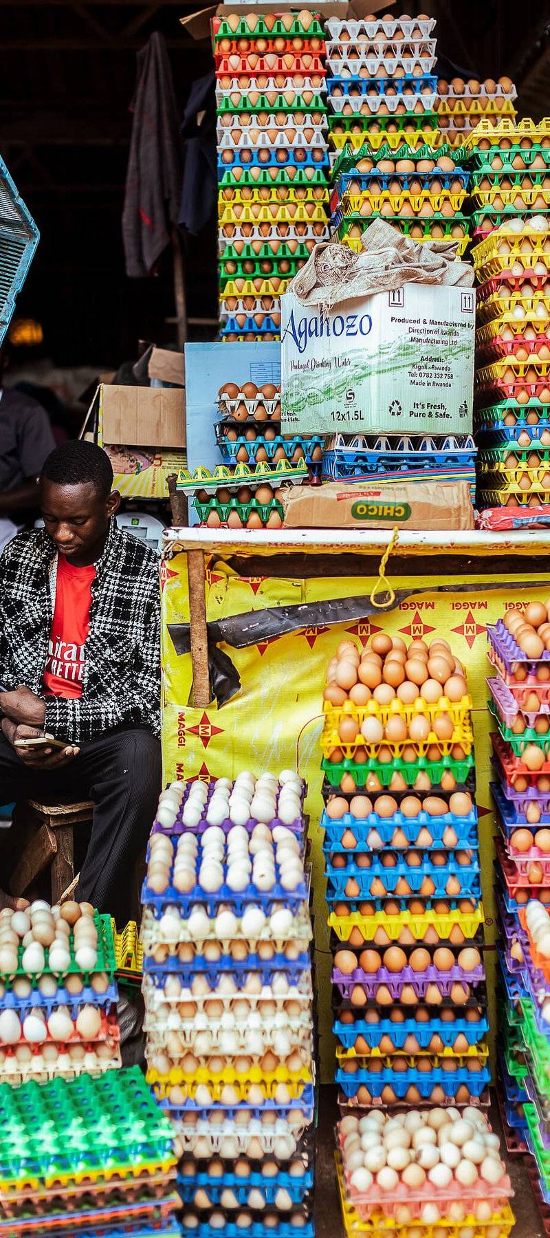 The egg vendor.