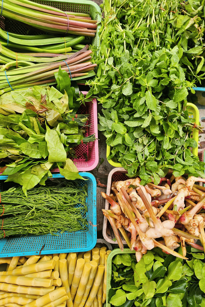 Herb-basket spread.