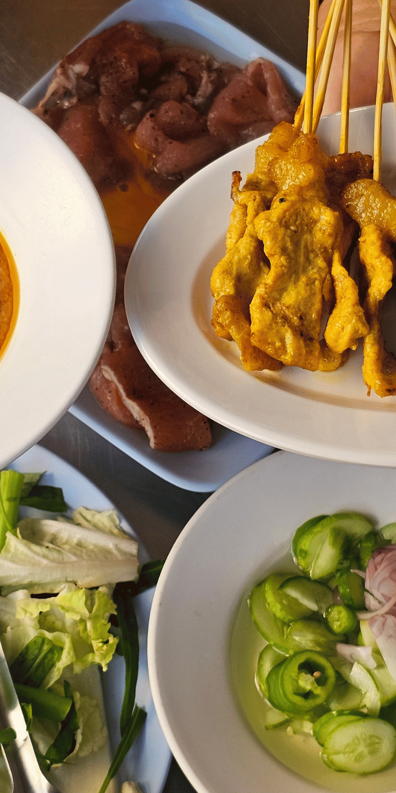 Moo satay.
