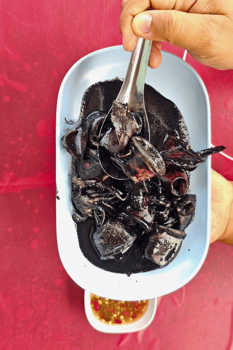 Black squid ink.