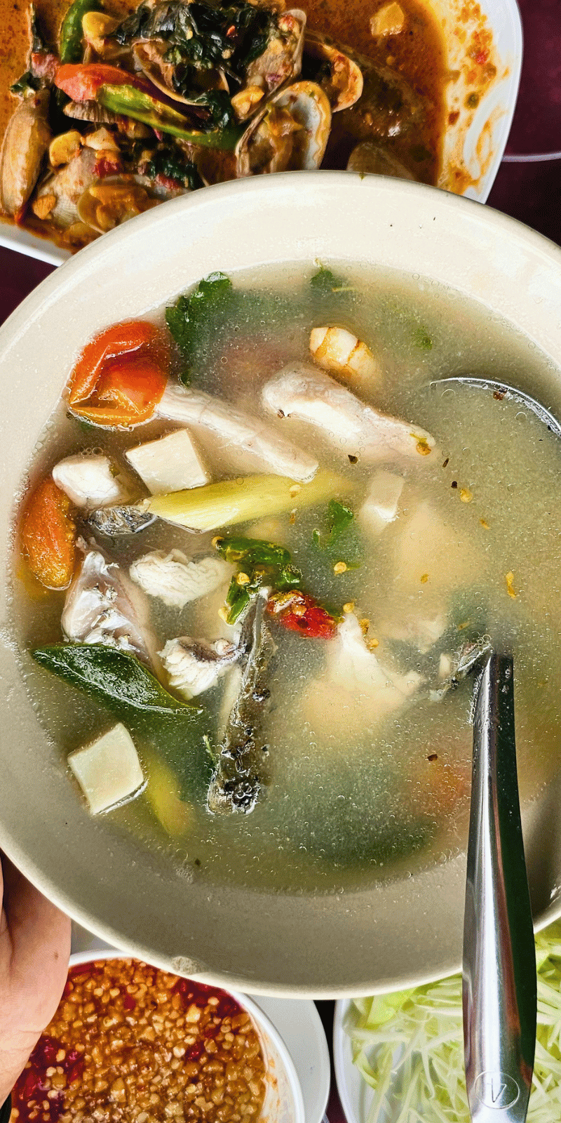 Tom yum pla.