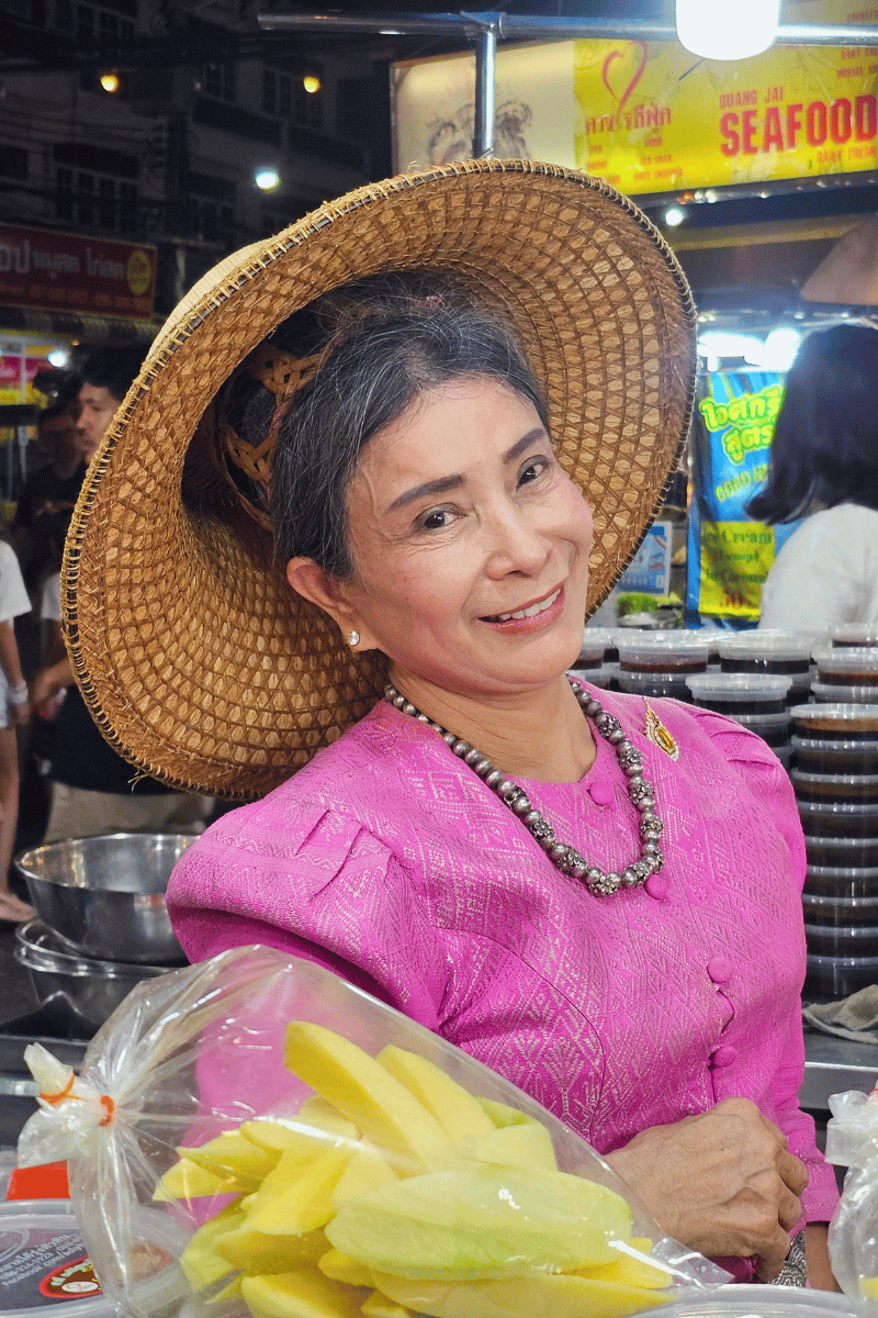 Glamorous vendor.