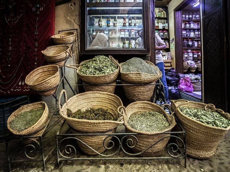 Herb baskets.